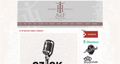 Desktop Screenshot of hudebniinstitut.cz